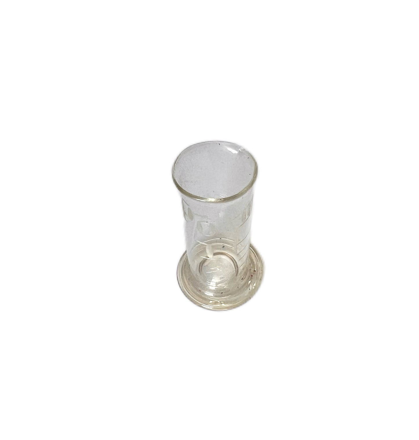 Antique glass Minim measure and Medicine Glass case