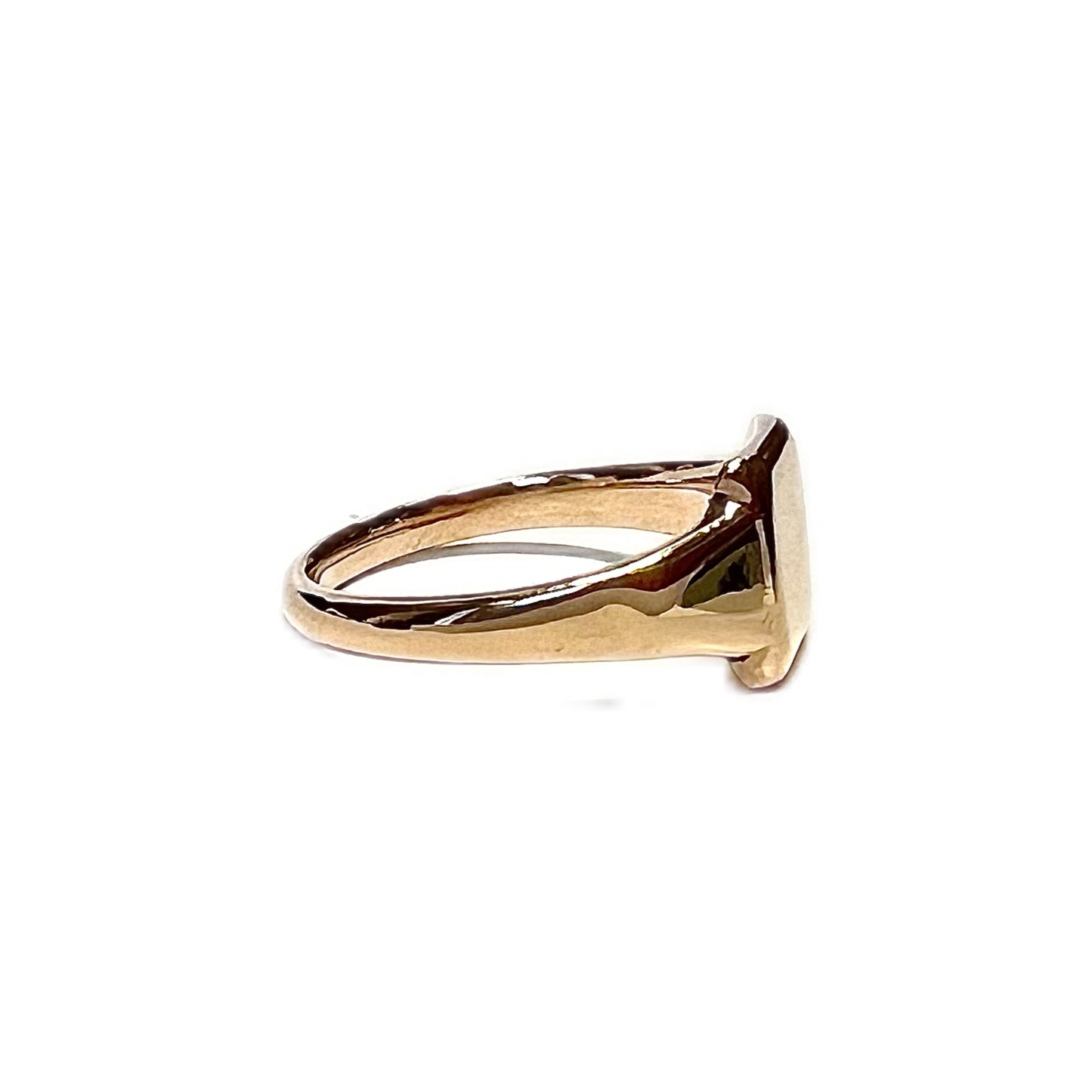 Vintage George VI 9ct yellow gold signet ring