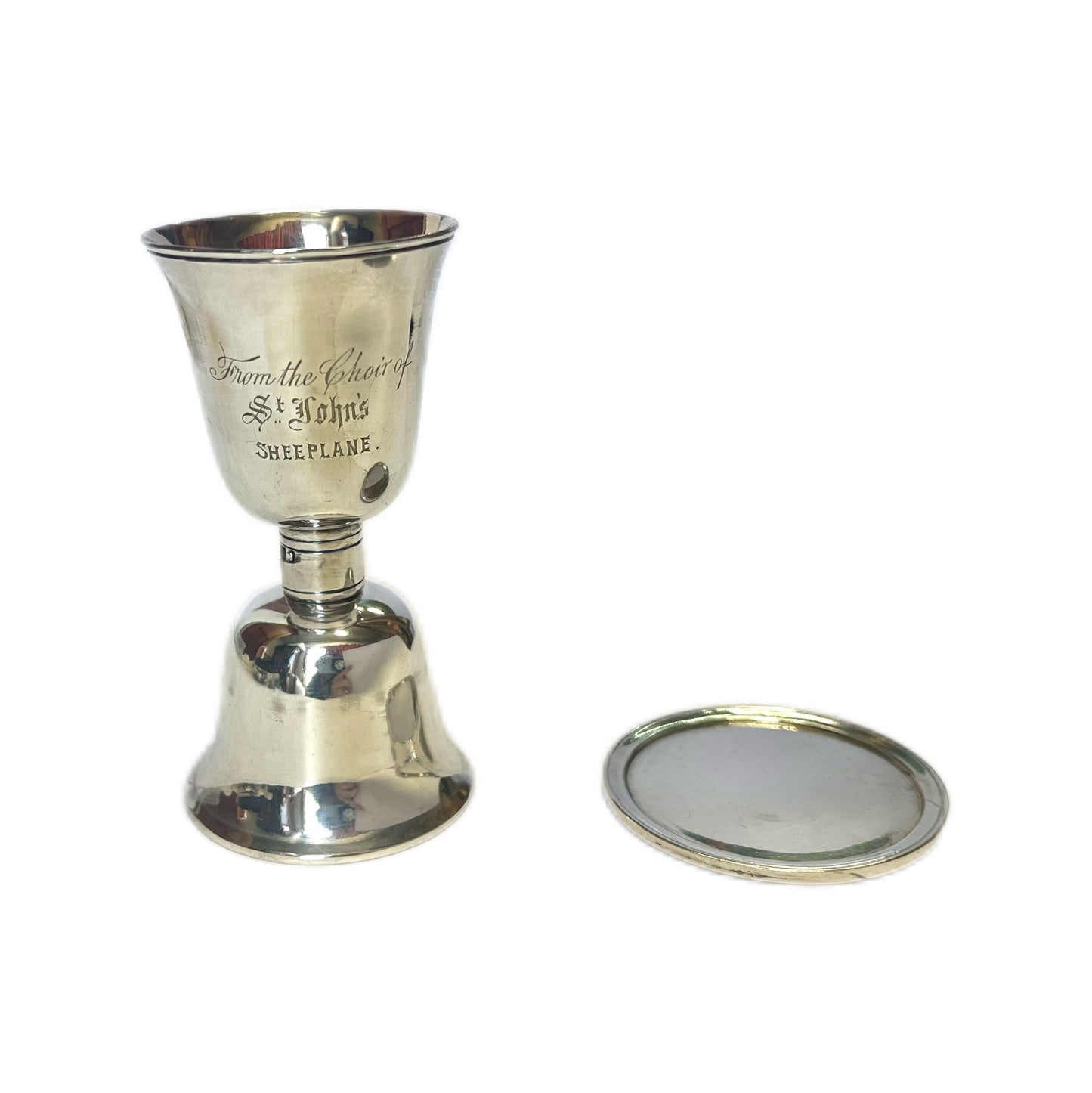 Antique Victorian silver-plated travelling communion set