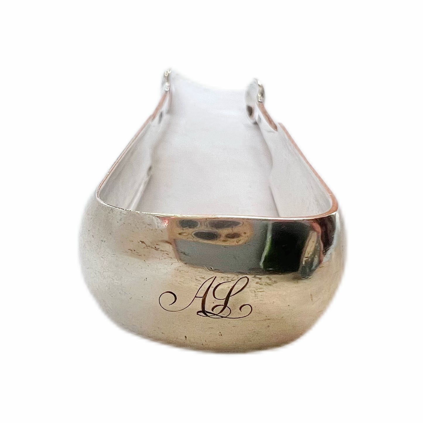 Antique Scottish silver George III silver tongs by John Urquhart, Edinburgh