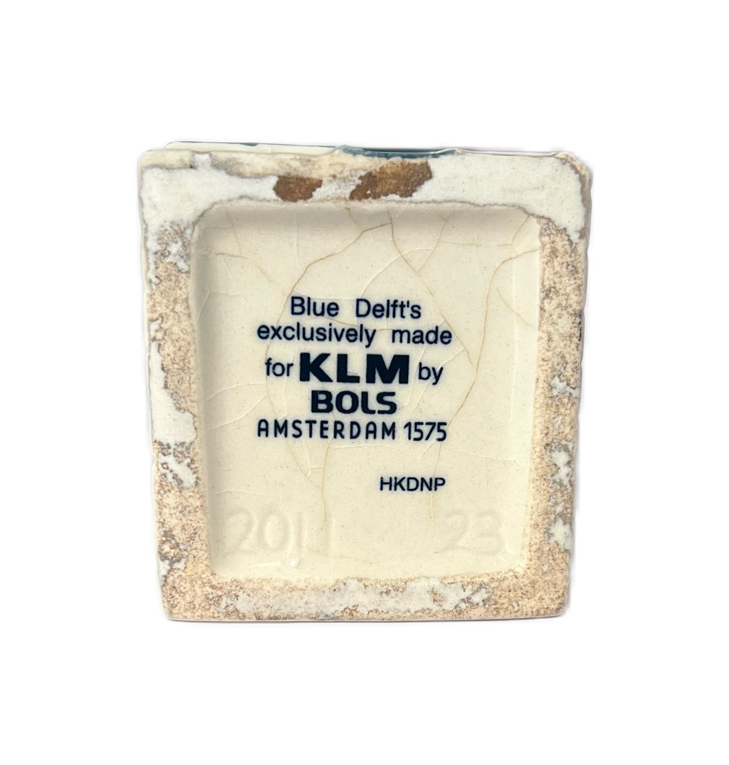 Vintage KLM Delft miniature house novelty decanter House #23