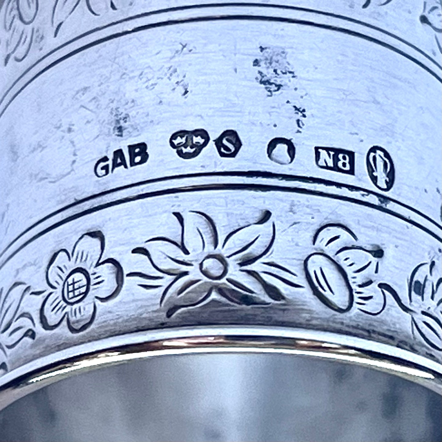 1939 年 GAB 出品的斯堪的纳维亚瑞典纯银勺子