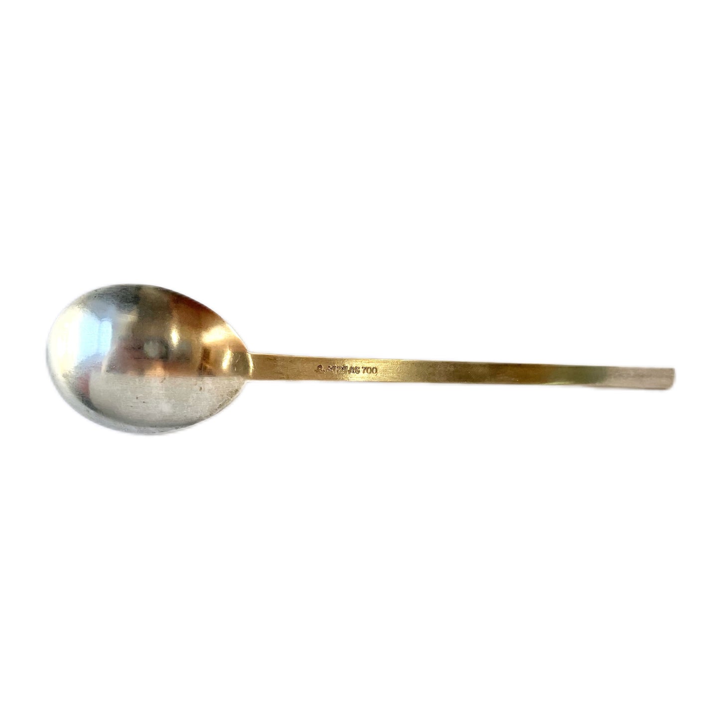 Vintage Korean .700 silver and enamel Silver World tablespoon