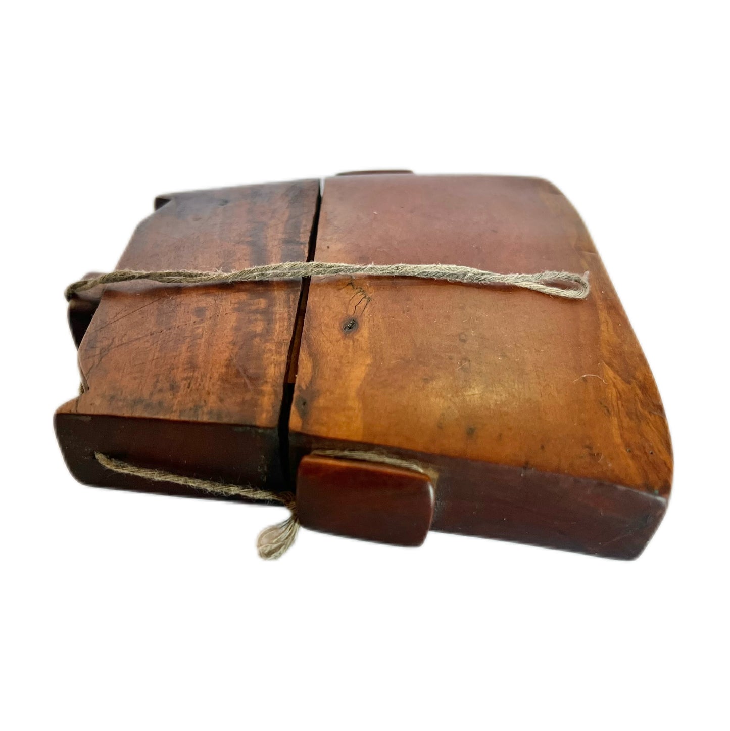Antique traditional “Tongal” wooden tobacco or betel lime box, Sumba Island, Indonesia