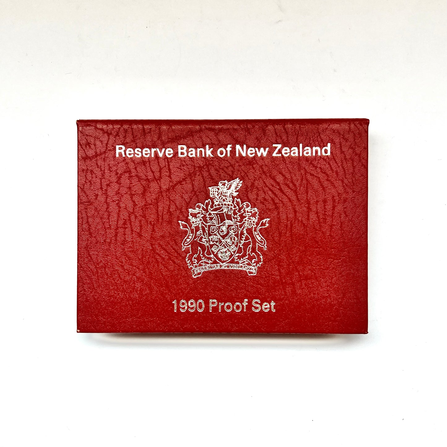 Vintage New Zealand 1990 Proof Coin Set, issued by the Reserve Bank of New Zealand