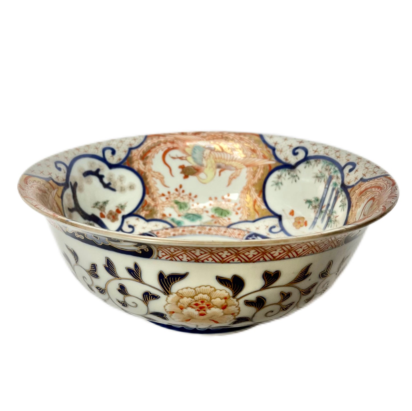 Large early Meiji Period Aritaware porcelain bowl by Koransha circa 1870s to 1880s