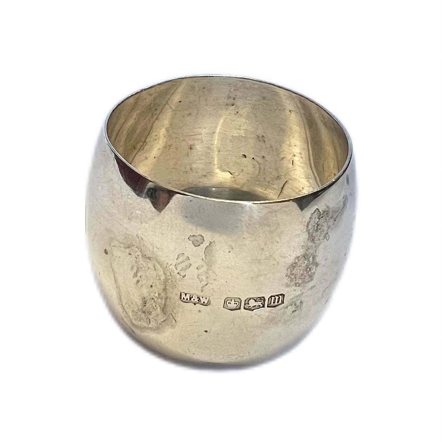 Vintage George V  Mappin & Webb 2nd Battalion of the South West Borderers sterling silver napkin ring