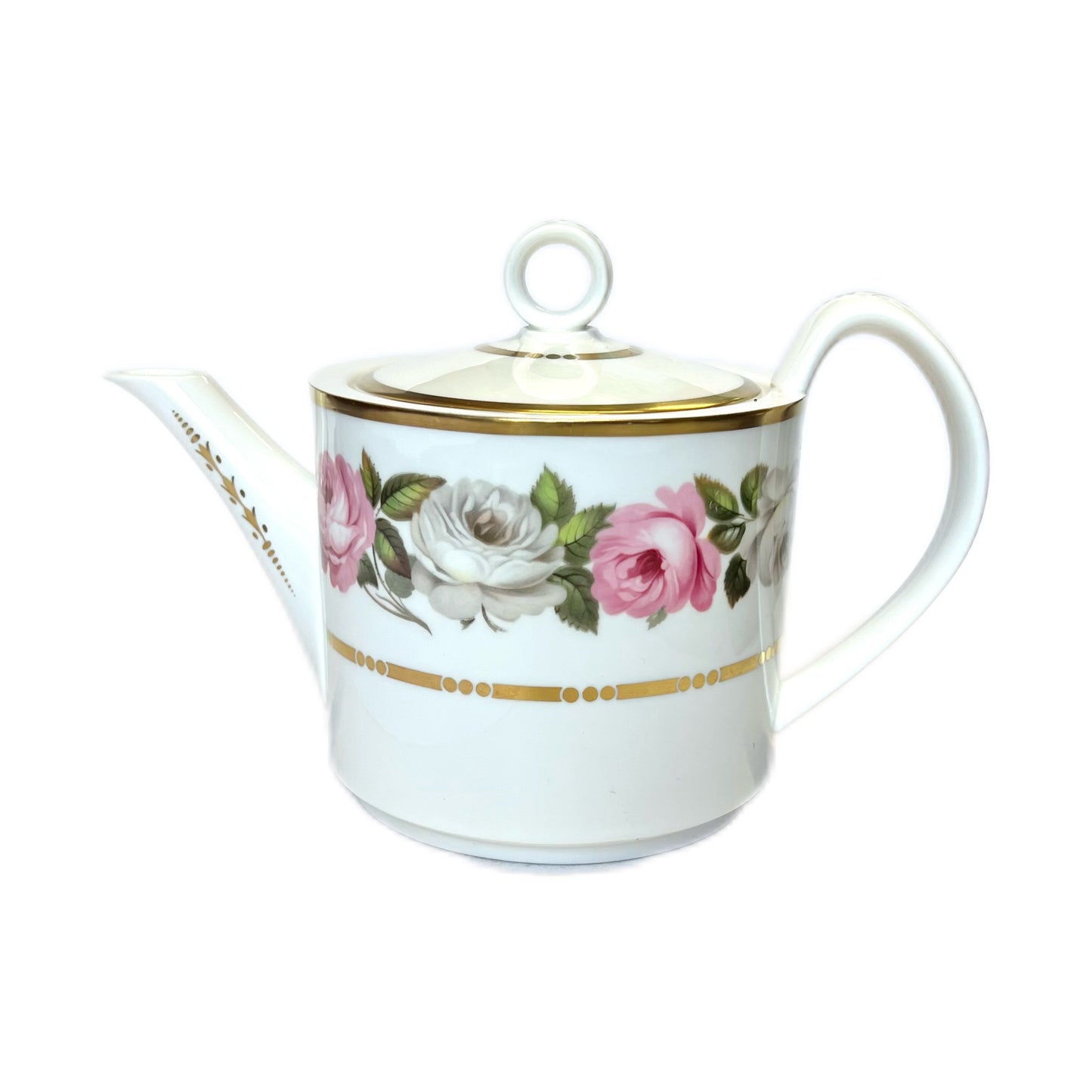Vintage Royal Worcester bone china teapot in the Royal Garden pattern