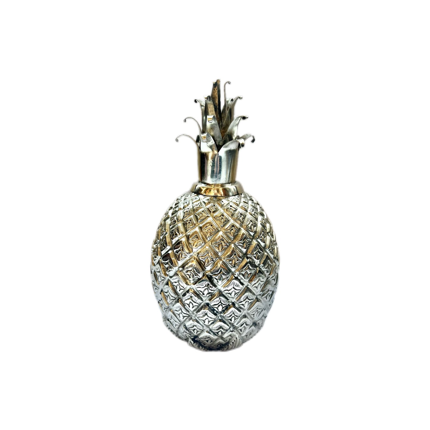 Vintage European midcentury .900 silver pineapple novelty