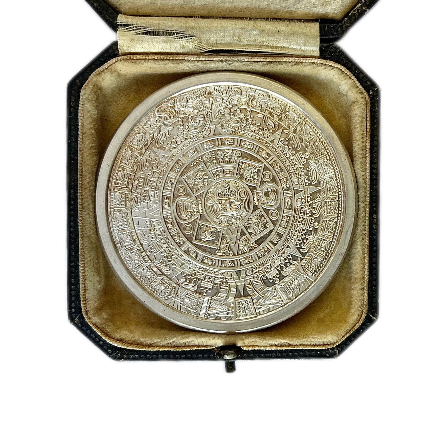 Beautiful Golden State Mint 5 oz Aztec Calendar .999 Silver Round coin