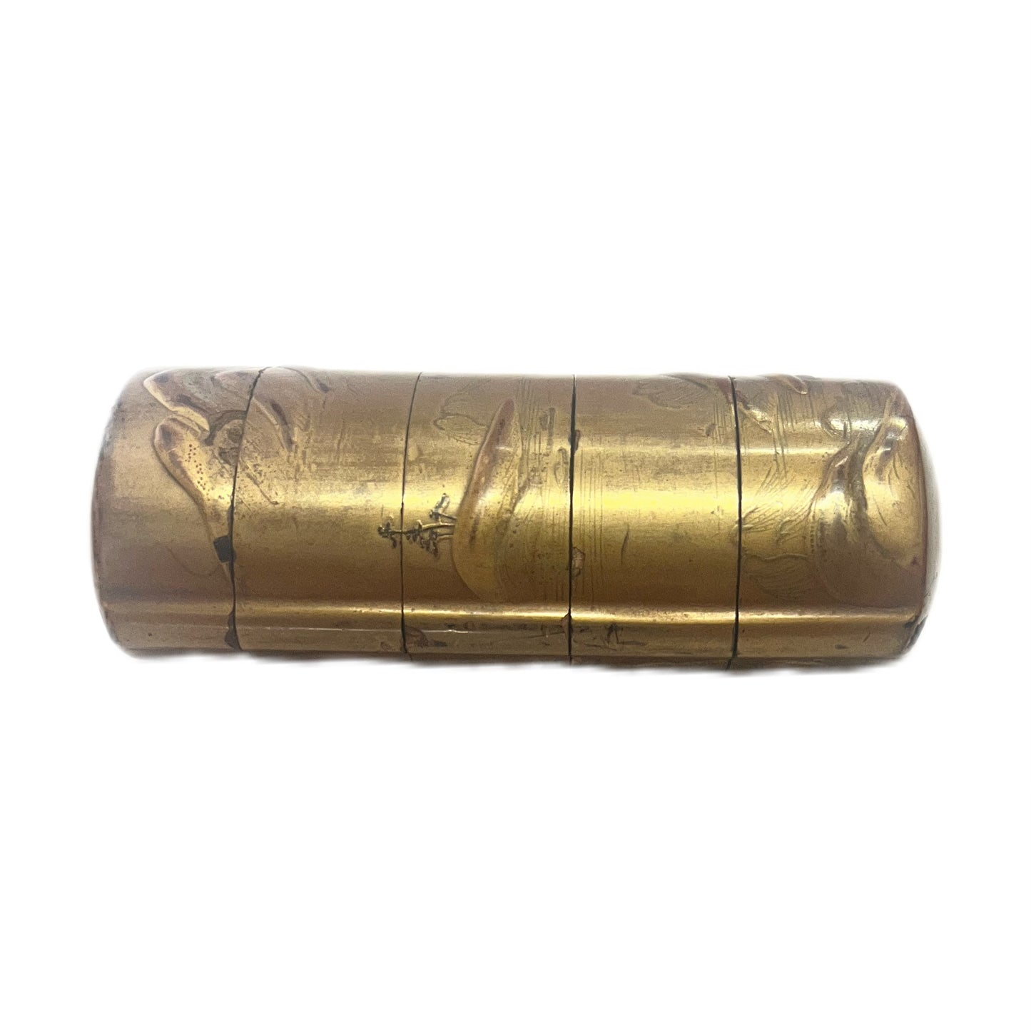 Mid to late 19th century Meiji Period gilt lacquer inro