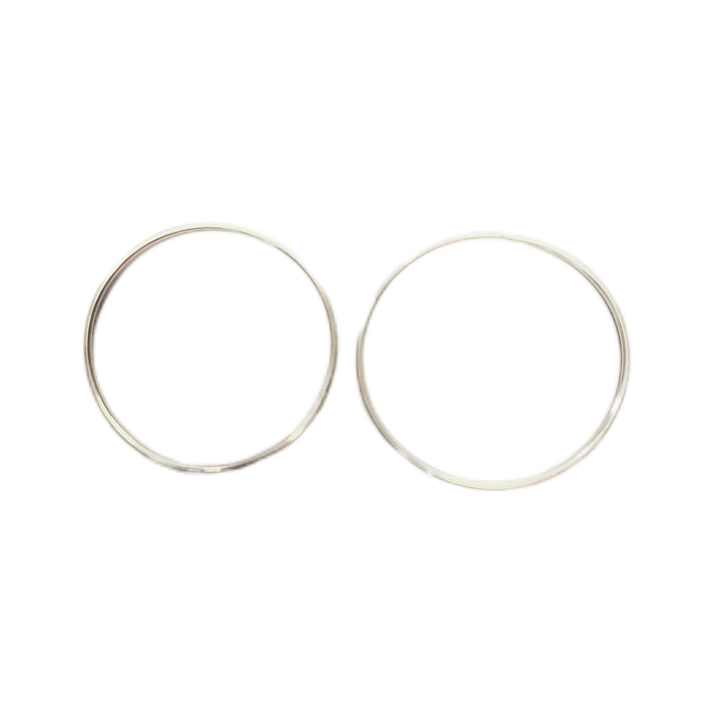 Vintage sterling silver hoop earrings