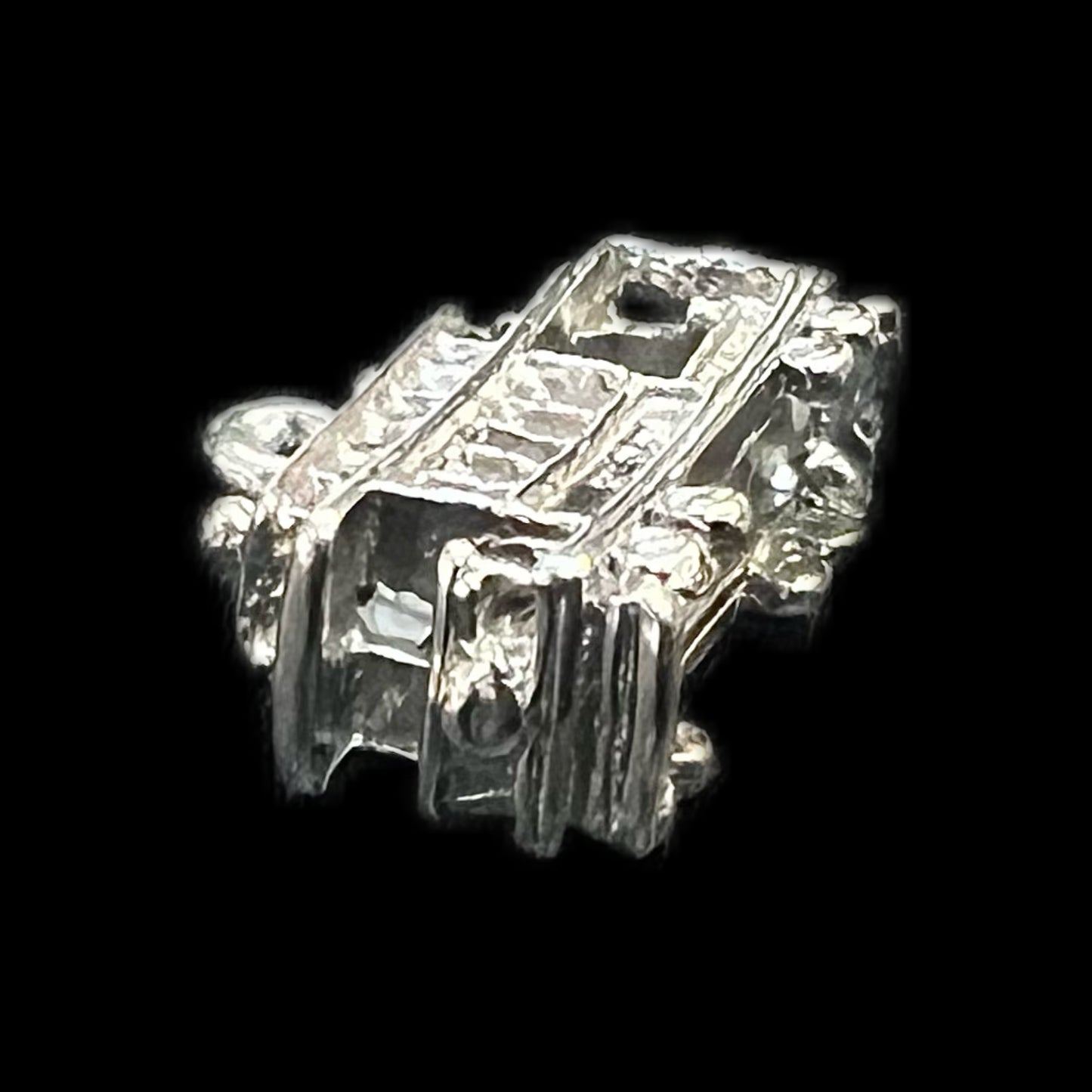 Vintage sterling silver trolley car charm