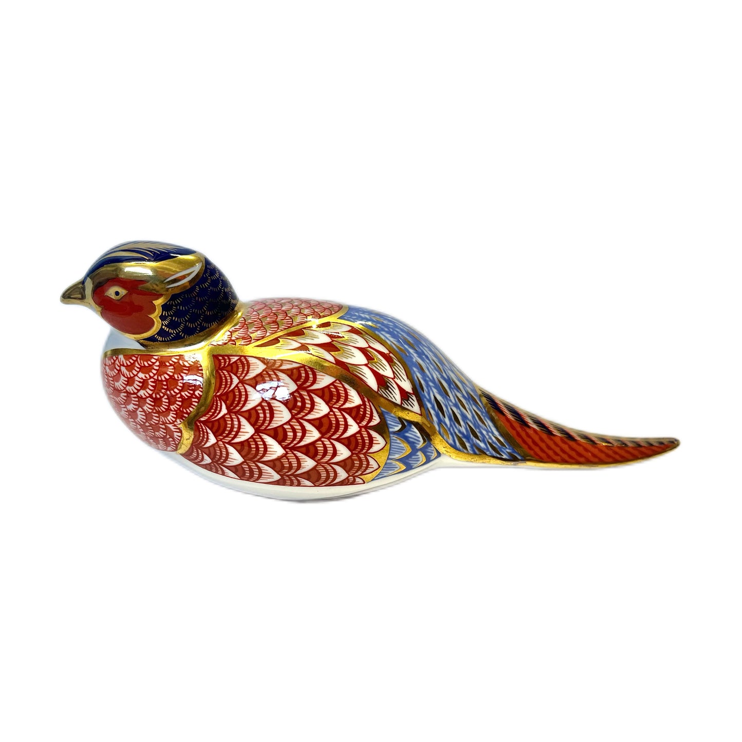 Vintage Royal Crown Derby Pheasant paperweight figurine