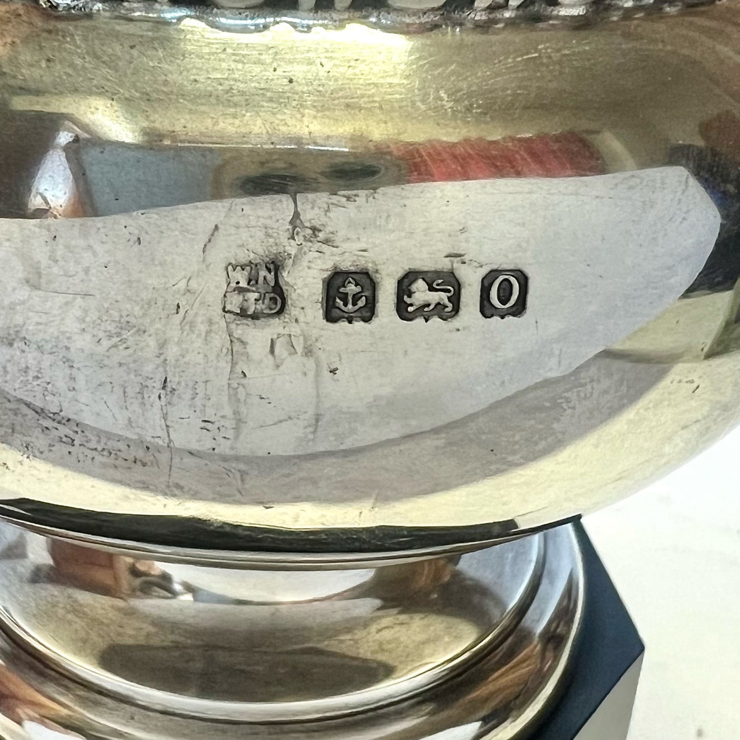 Vintage George VI sterling silver hunting trophy, Londonderry Garrison Drag Hunt of 1939