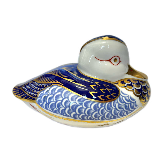 Royal Crown Derby First Quality Imari Peking Duck paperweight figurine