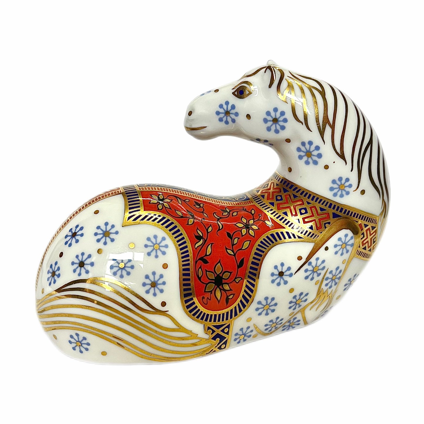 Vintage Royal Crown Derby Horse paperweight figurine, 1st quality