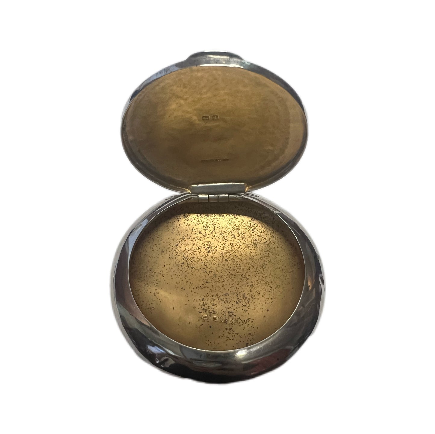 Sterling Bun Form Tobacco Box, Birmingham 1915