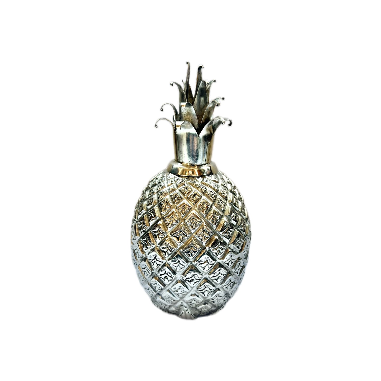 Vintage European midcentury .900 silver pineapple novelty