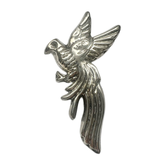 1940s to 1950s midcentury Mexican sterling silver bird brooch