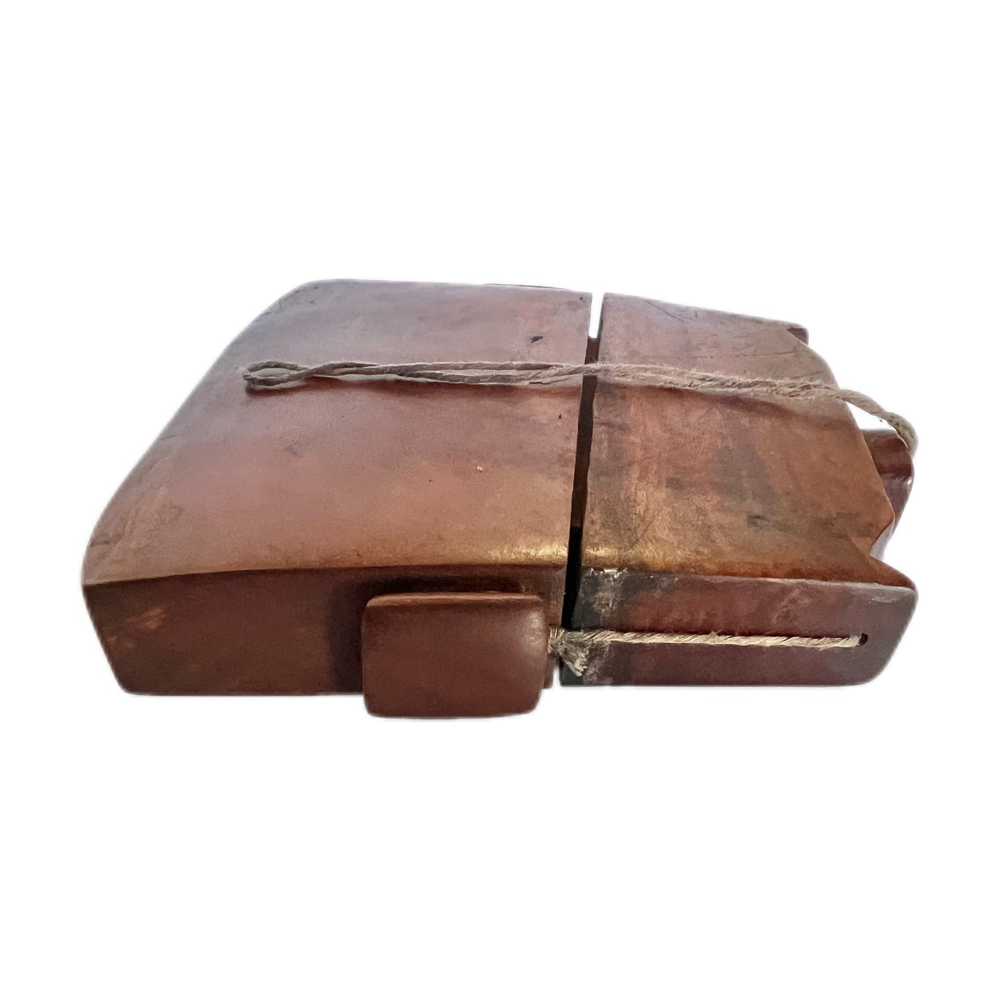 Antique traditional “Tongal” wooden tobacco or betel lime box, Sumba Island, Indonesia
