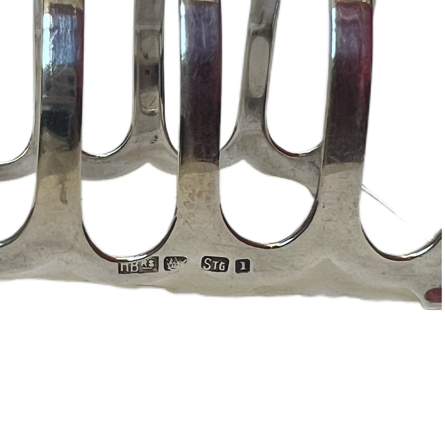 Vintage Australian Hardy Brothers sterling silver toast rack