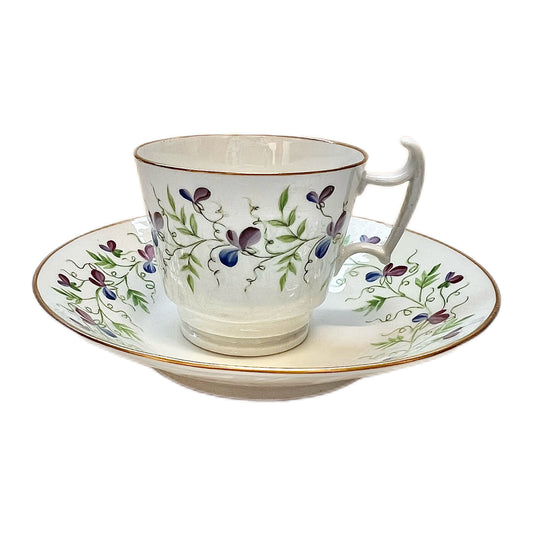 Early 19th English century tea cup and matching saucer circa 1810s-20s