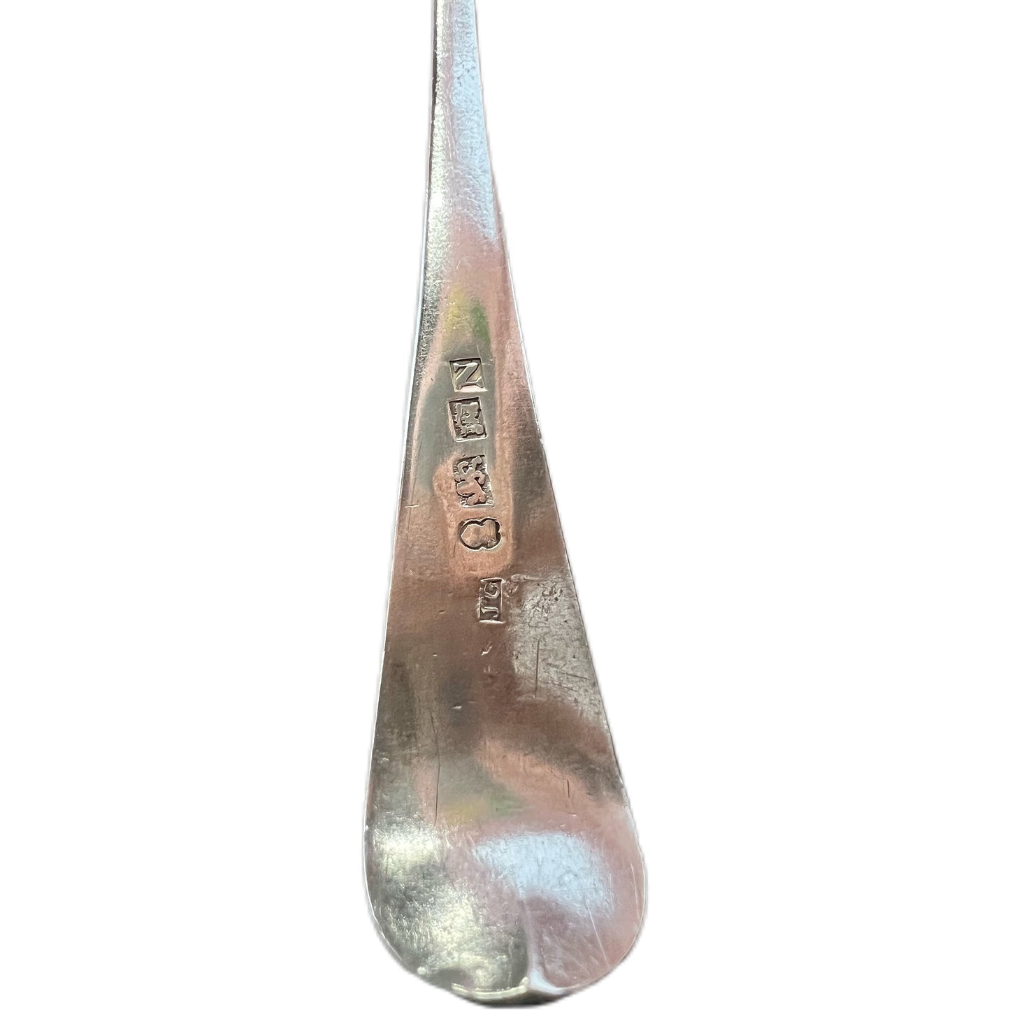 Antique English provincial sterling silver George III spoon by George Goss, Exeter