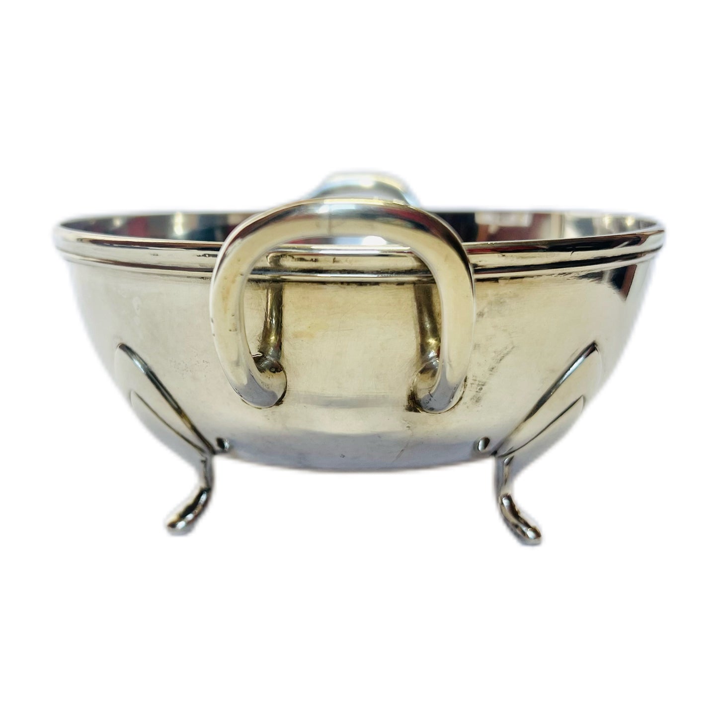 V. Christensen 设计的丹麦古董 .826 纯银双耳碗