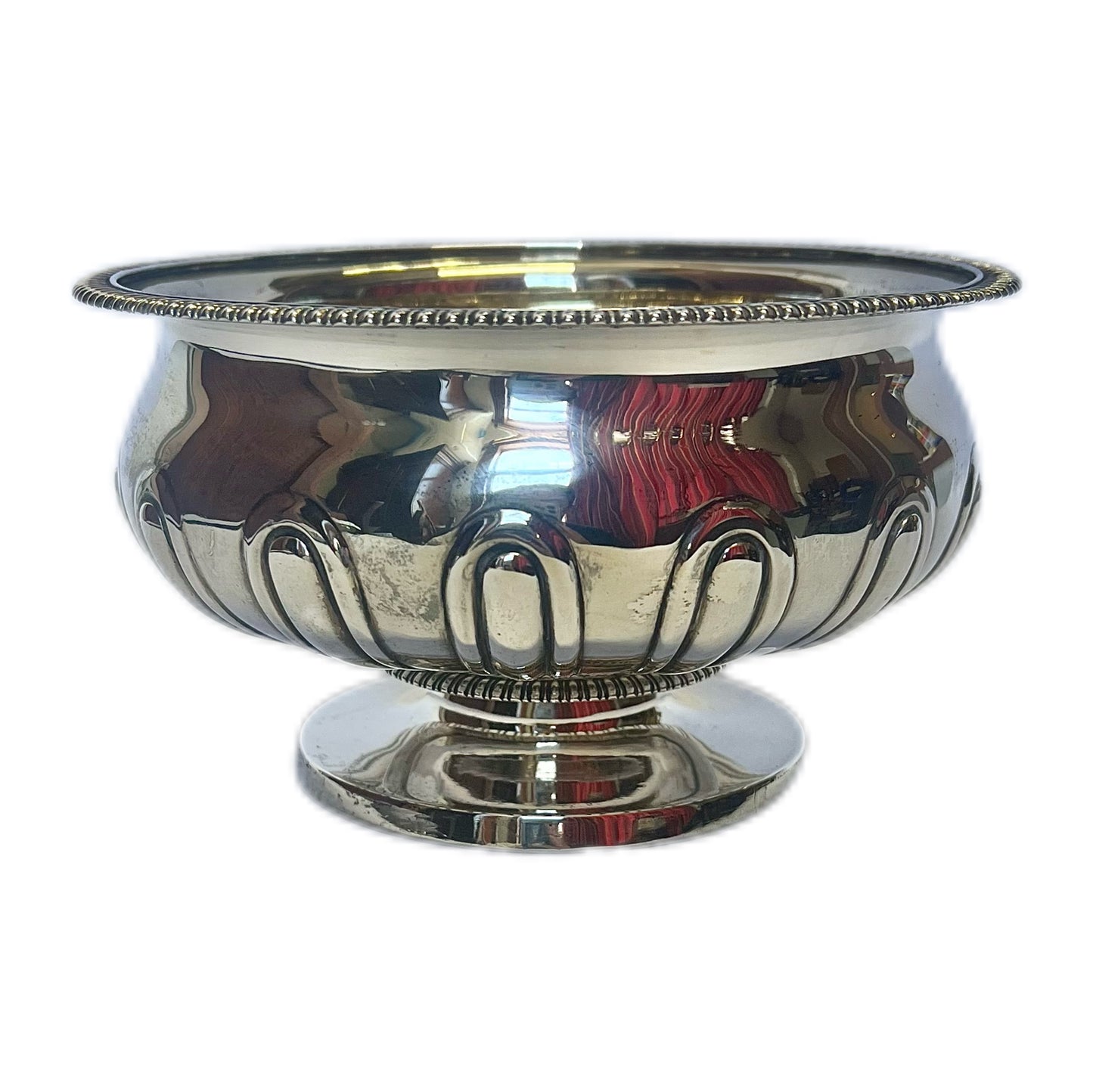 Superb crested George III footed bowl with marks for London, 1812, Samuel Hennell