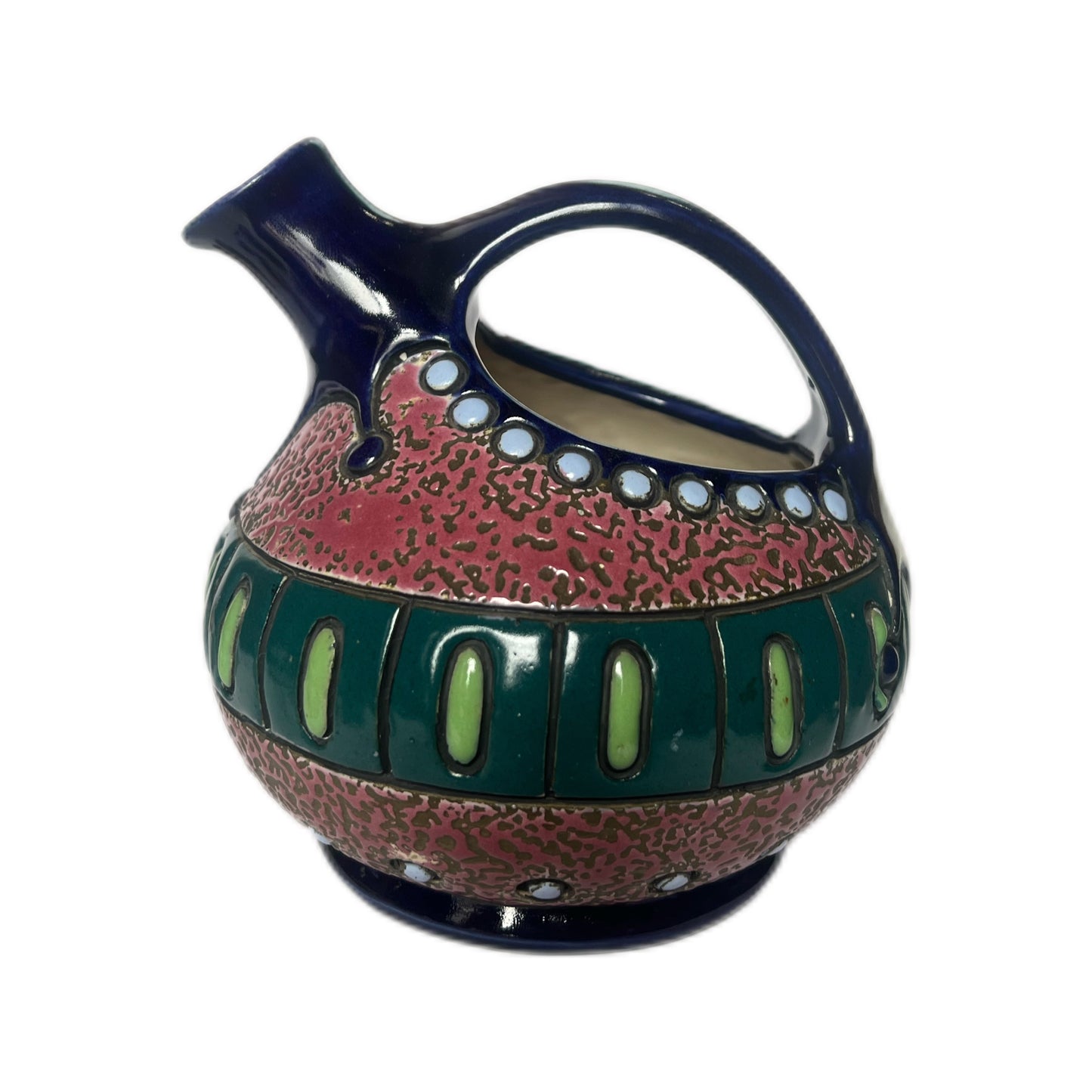 Vintage, possibly antique Czech Amphora pitcher circa 1919 to 1945