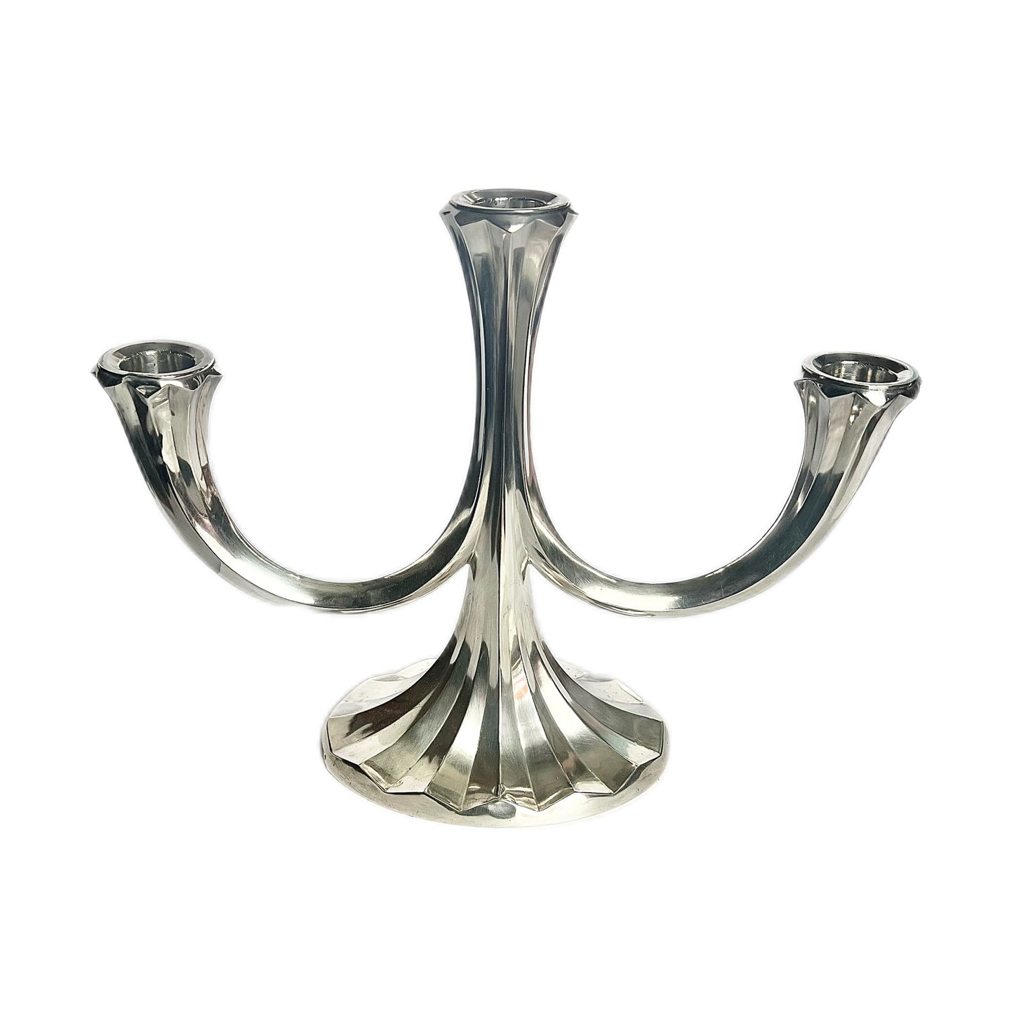 Vintage MCM Scandinavian .835 silver candelabra