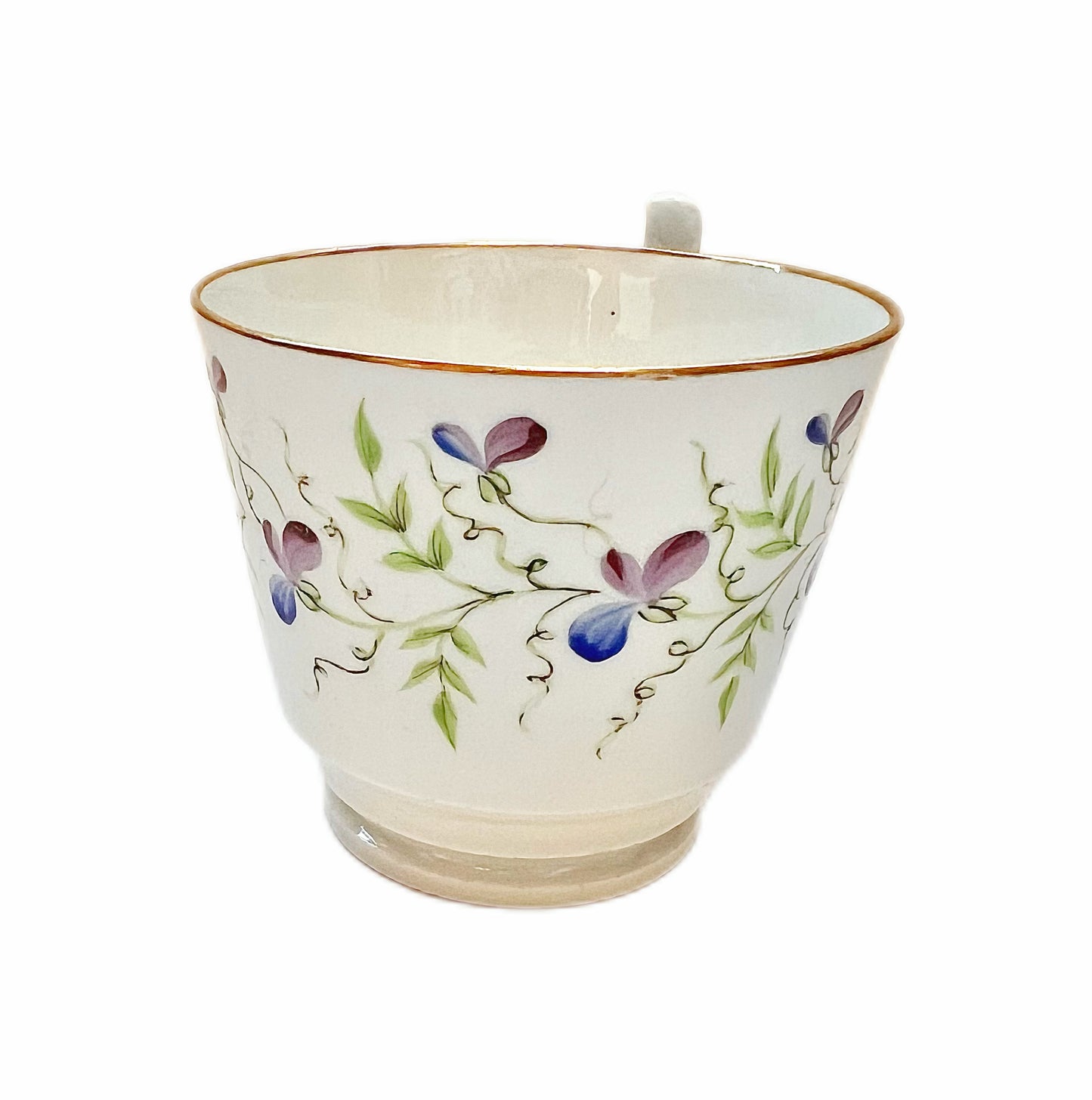 Early 19th English century tea cup and matching saucer circa 1810s-20s