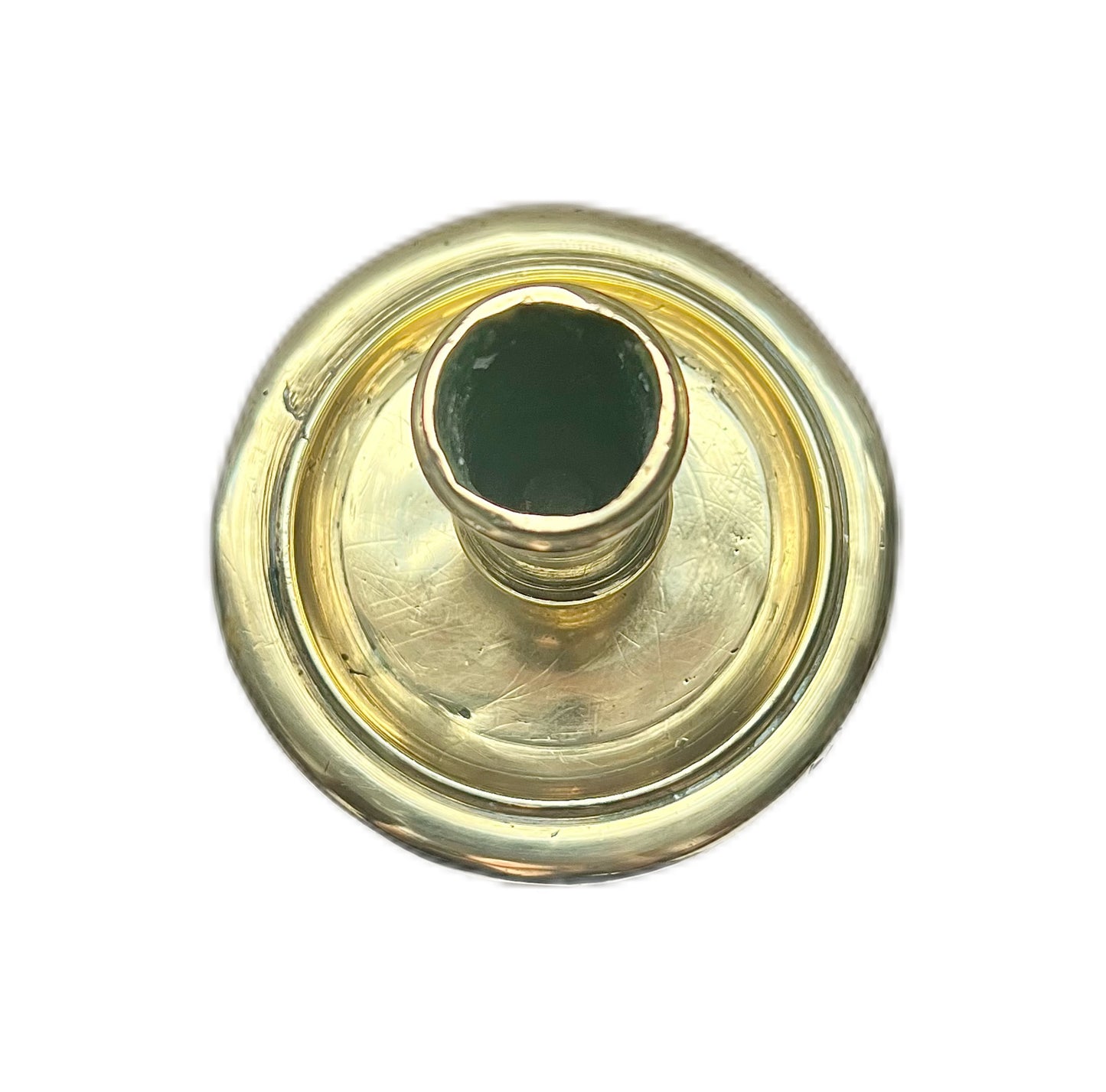 Antique late Georgian to Regency Period English Brass Candlestick