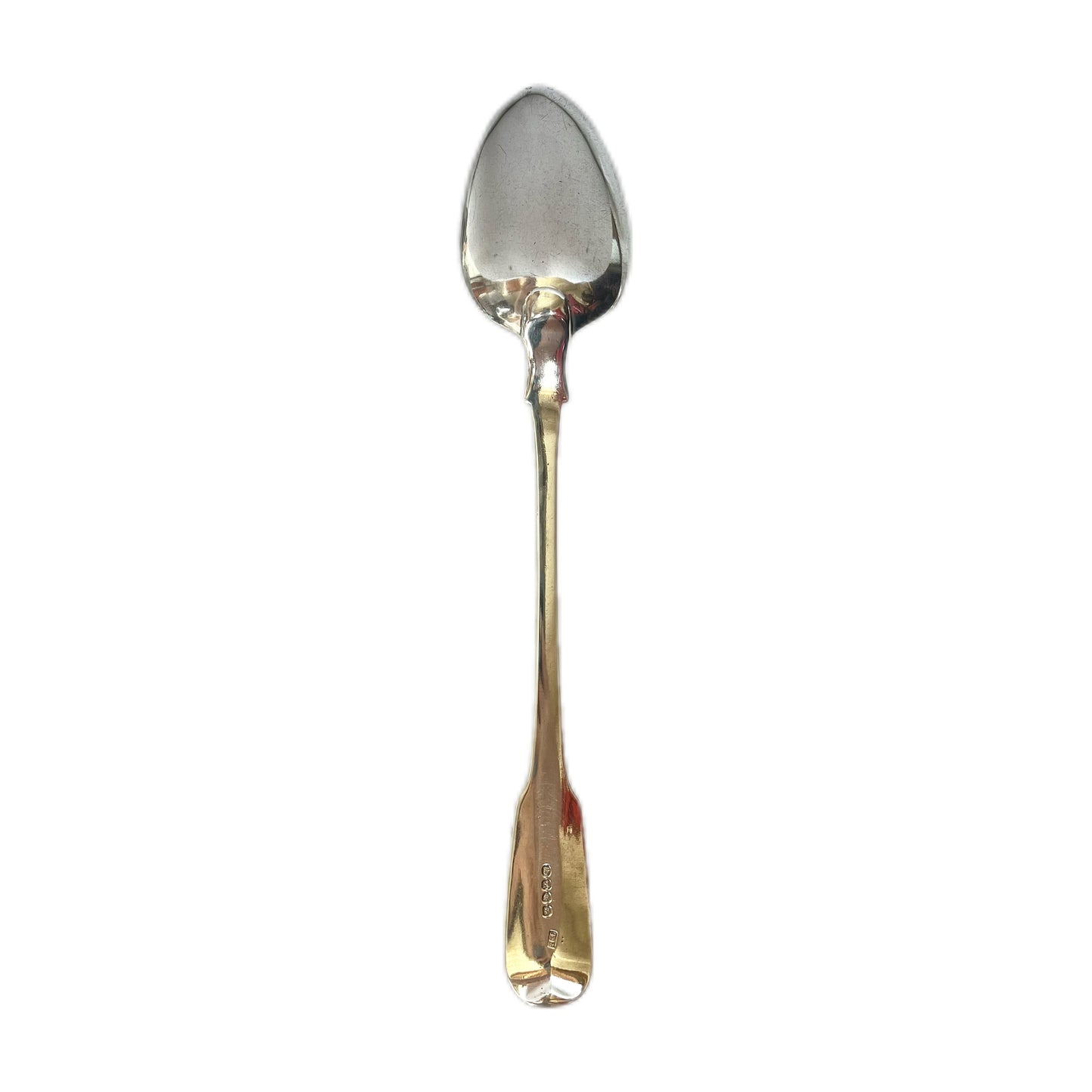Antique sterling silver George III serving divider spoon by Thomas Wilkes Barker
