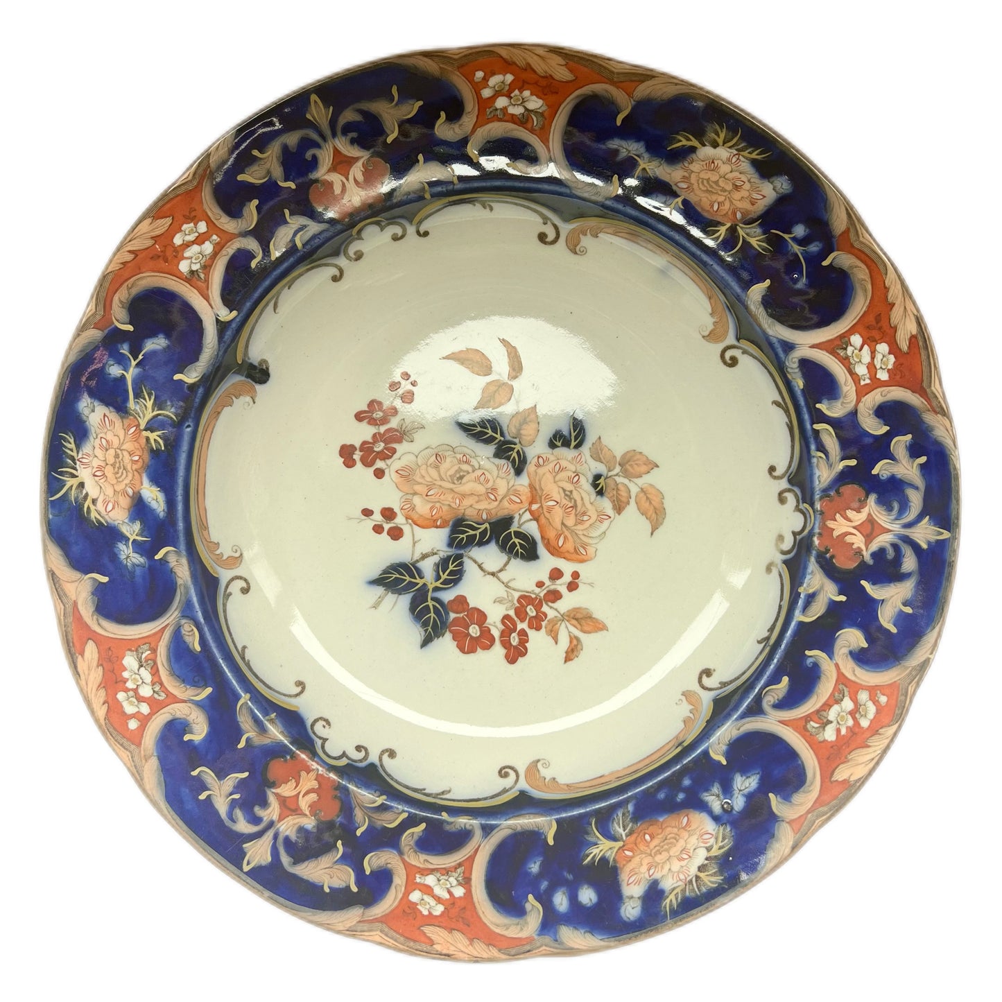 Late Victorian Wedgwood Camelia pattern dinner plate circa 1870s