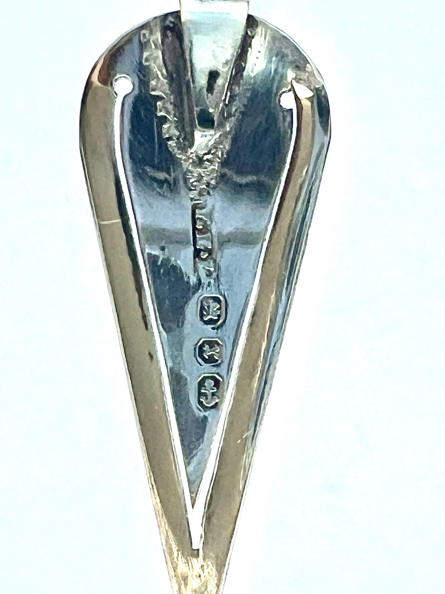 Victorian mother of pearl and sterling silver book spade, with marks for Birmingham, 1897