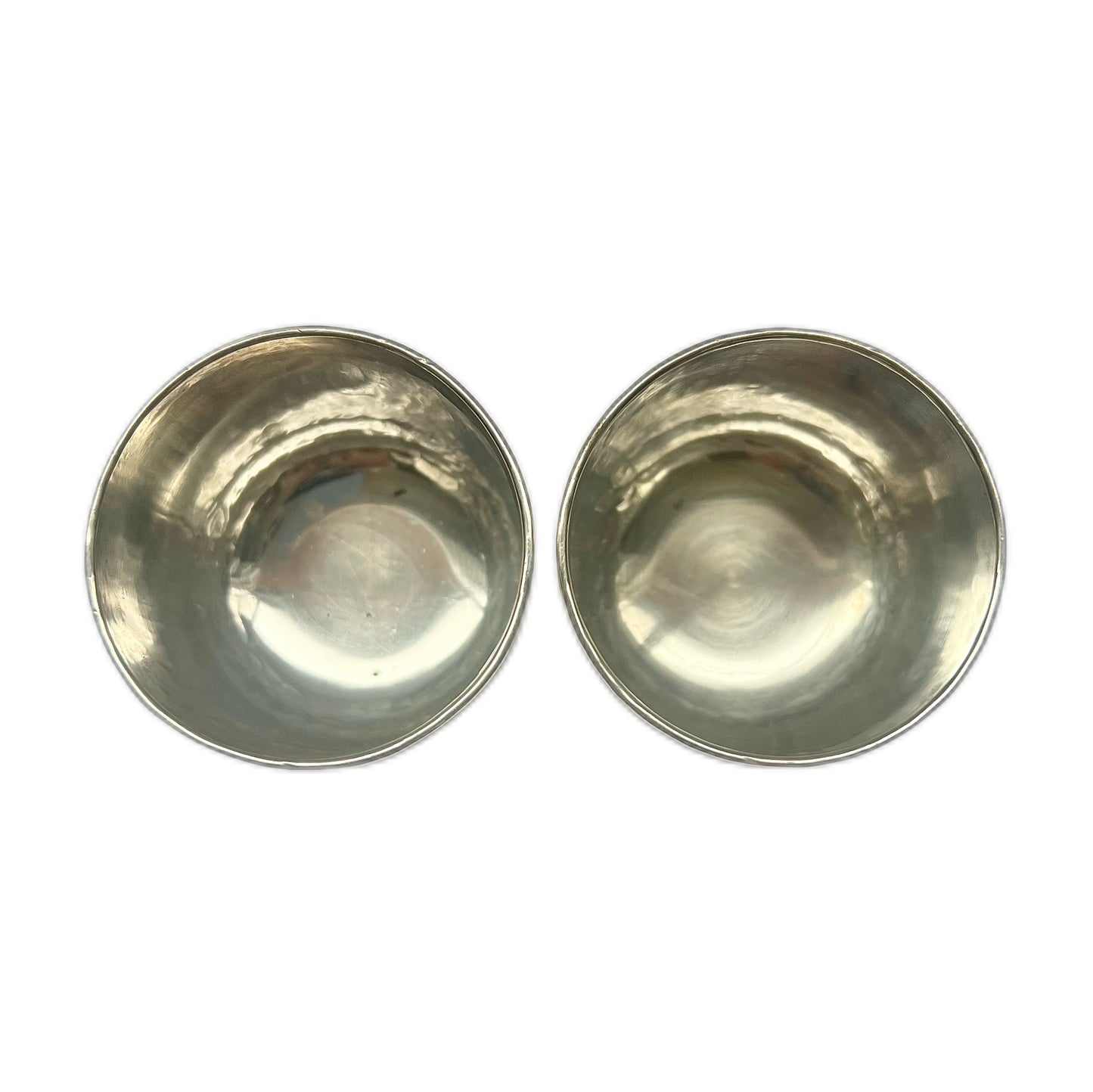Pair of Brandimarte .800 silver liqueur glasses circa 1974