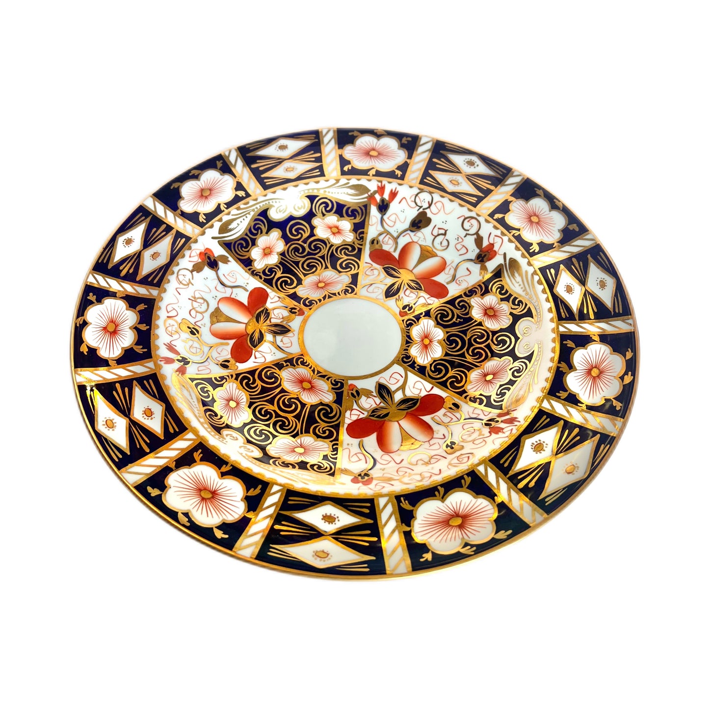 Antique Royal Crown Derby Traditional Imari soup plate circa 1912