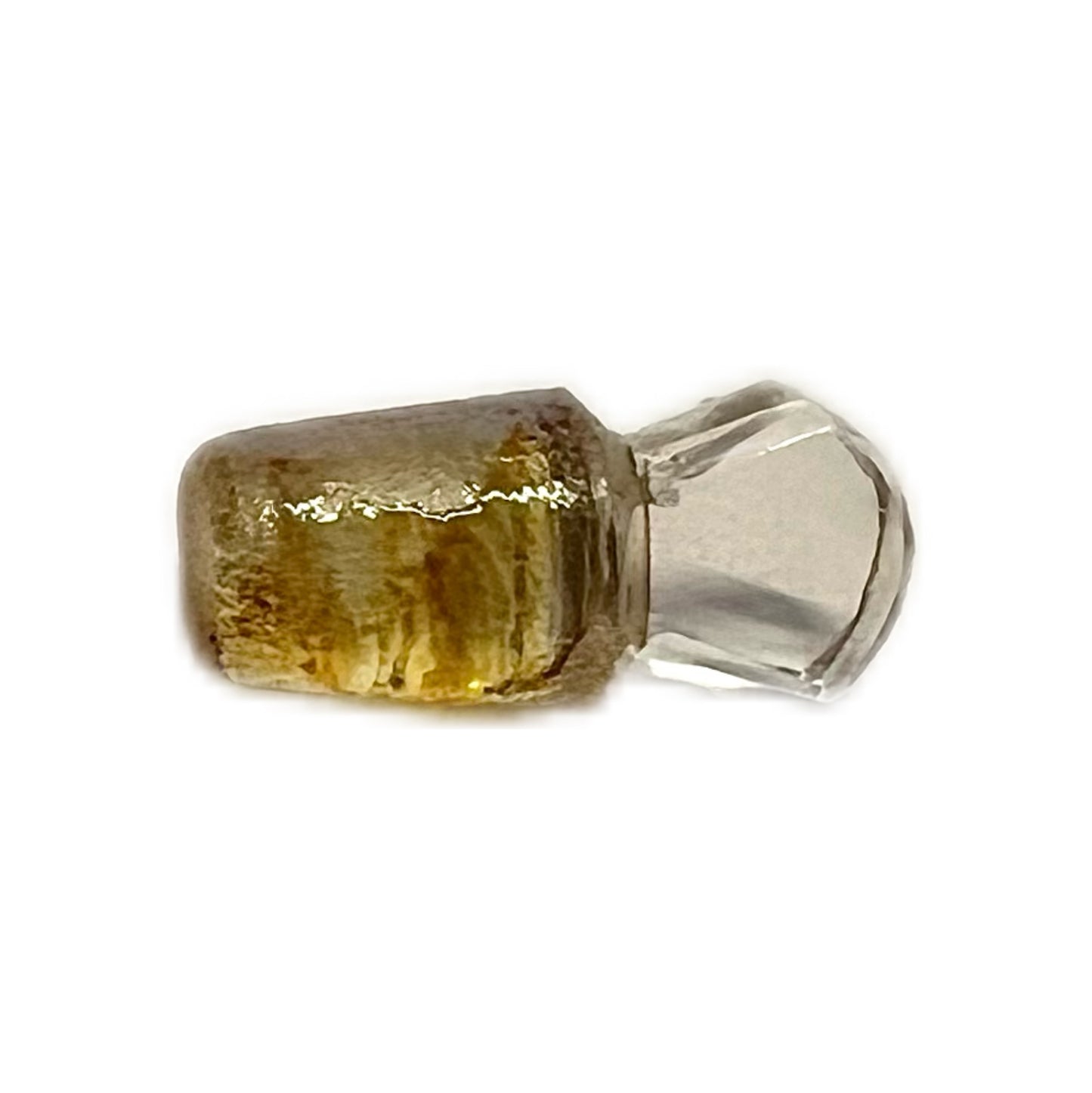 Antique Edwardian sterling silver and cut glass miniature scent bottle