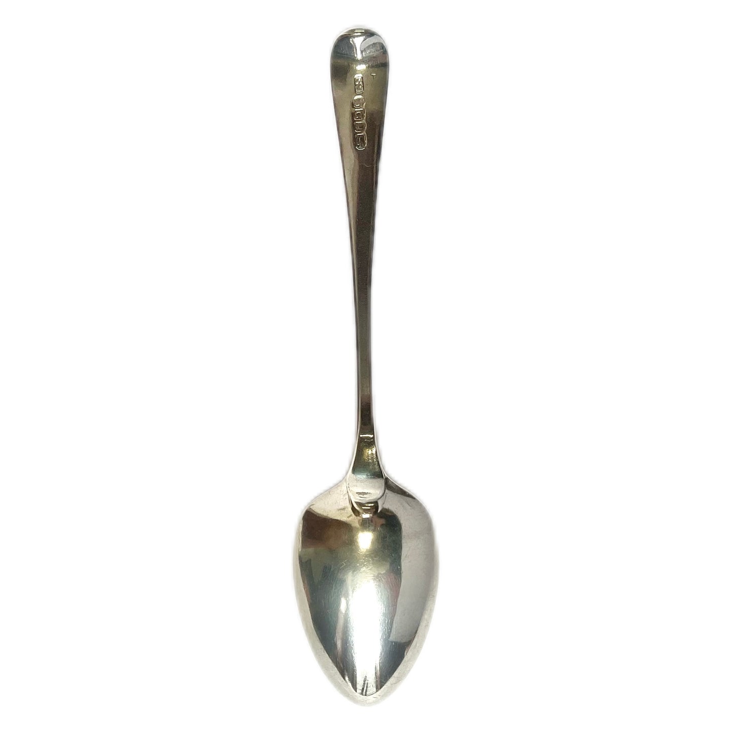 Antique George III sterling silver crested tablespoon, George Smith IV.