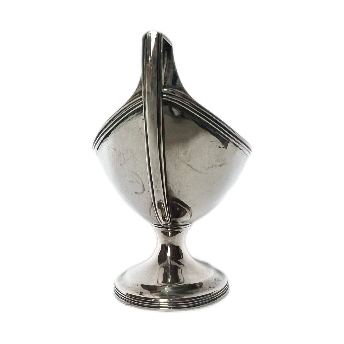 Crested George III sterling silver master salt cellar, London, 1796, Robert Hennell | &amp; David Hennell Il
