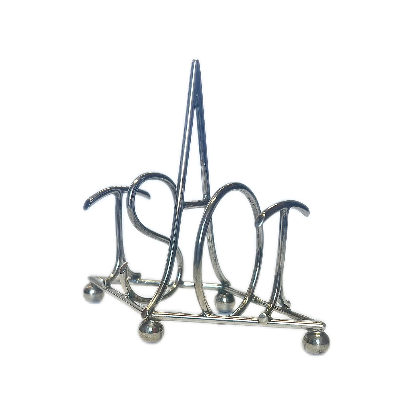 Antique Edwardian Hukin & Heath sterling silver “TOAST” rack