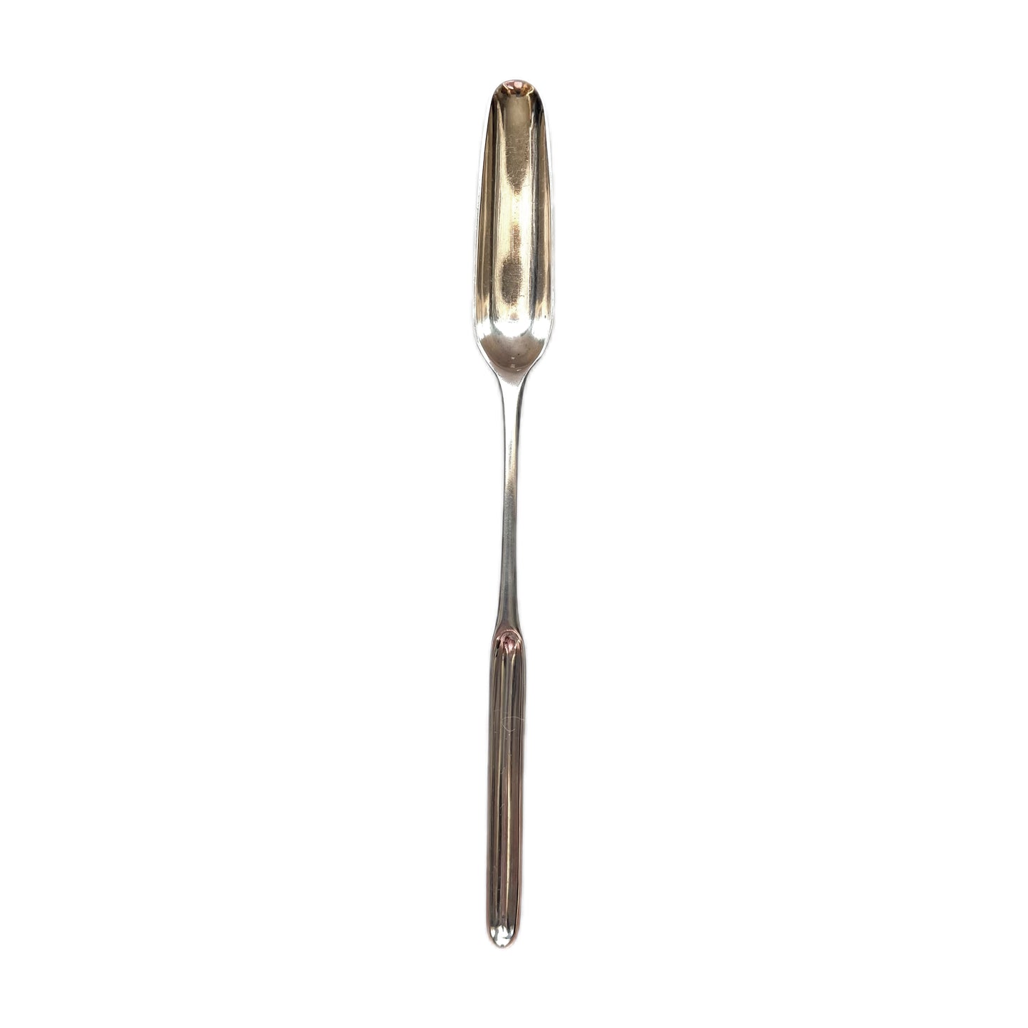 Antique George III sterling silver marrow scoop, marks for London, attrib. William Turton or Walter Tweedie circa 1773-1883