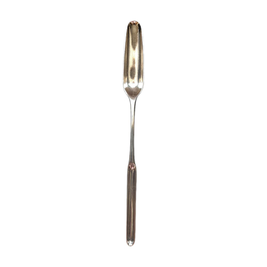 Antique George III sterling silver marrow scoop, marks for London, attrib. William Turton or Walter Tweedie circa 1773-1883