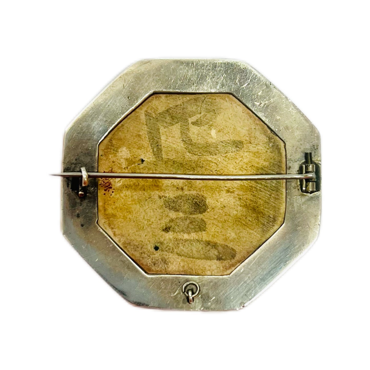 Japanese late Meiji to Taisho Period Satsuma summer landscape brooch