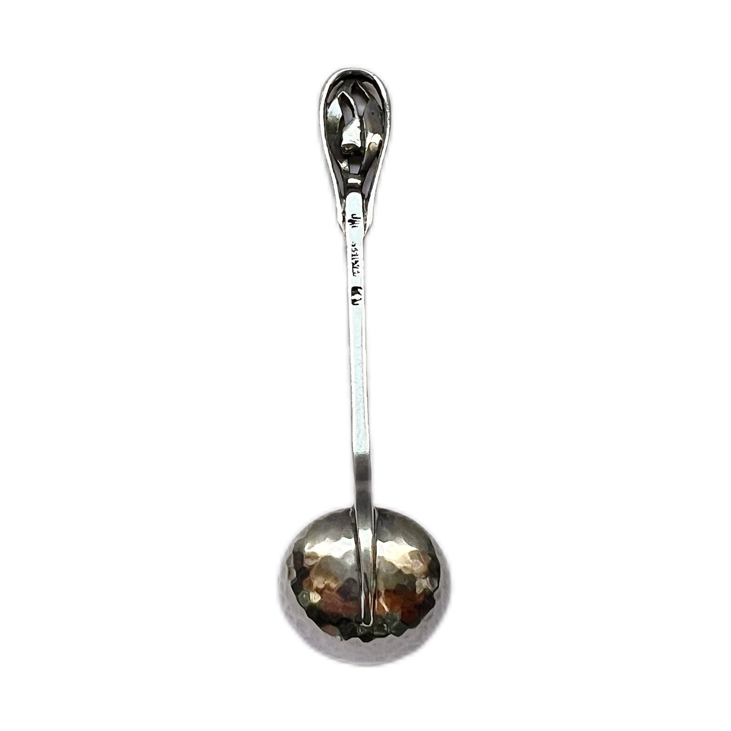 Early 20th century Australian sterling silver condiment spoon, James A Linton, Perth, Western Australia.