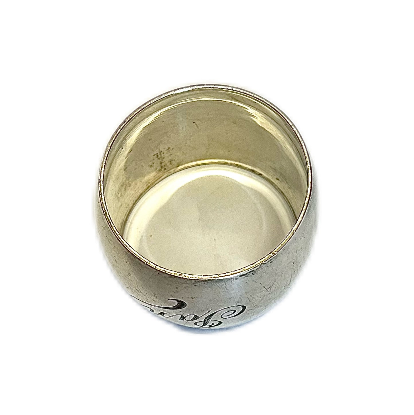 Antique 1915 George V sterling silver napkin ring