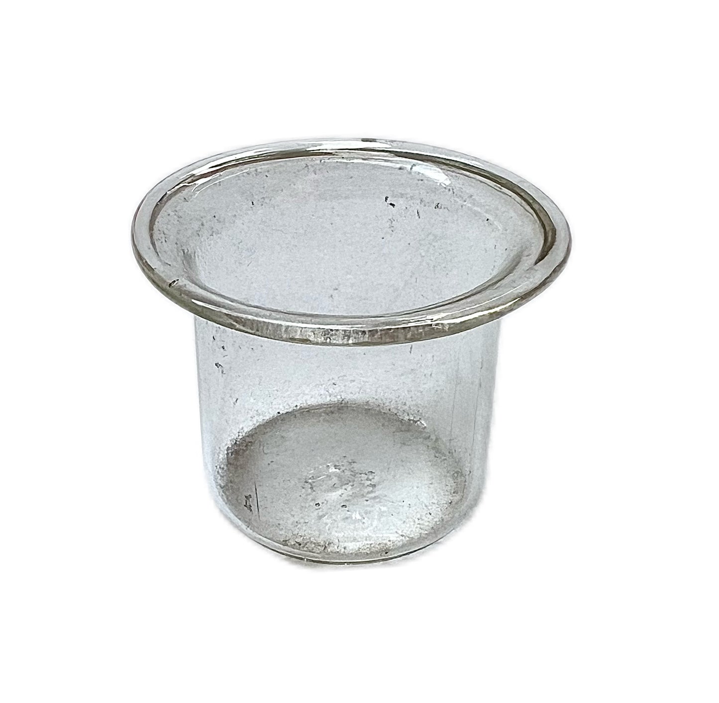 Antique rare sterling silver racehorse hoof "Ratton" inkwell with original glass liner, Sheffield, 1927, Henry Wigfull