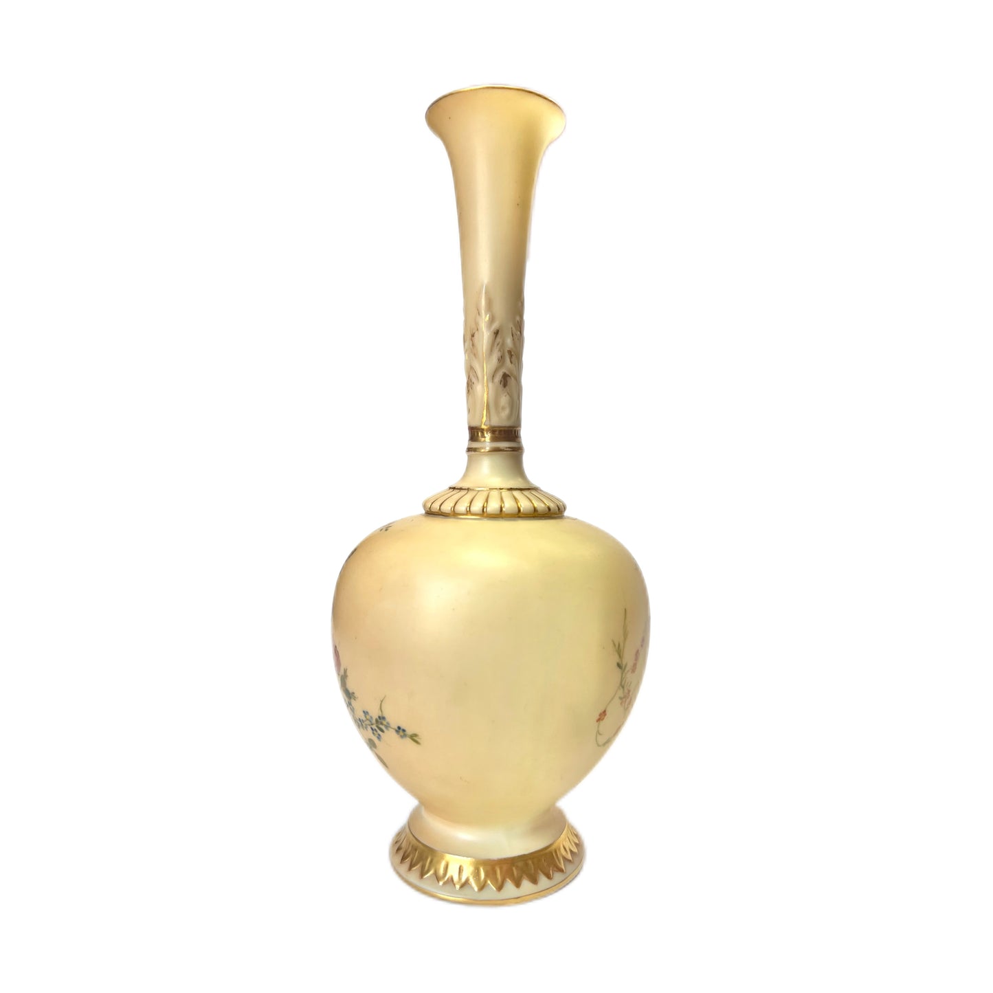 Antique Victorian Royal Worcester Blush Ivory vase circa 1900